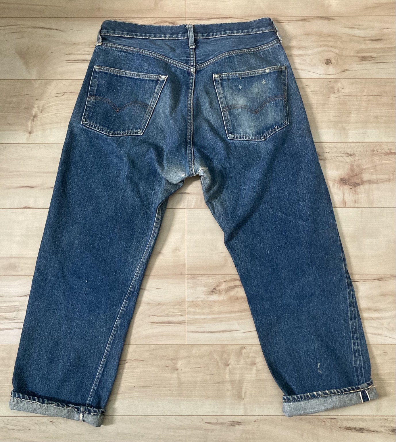 Levi's 501E Original ヴィンテージ501 色落ち 背面