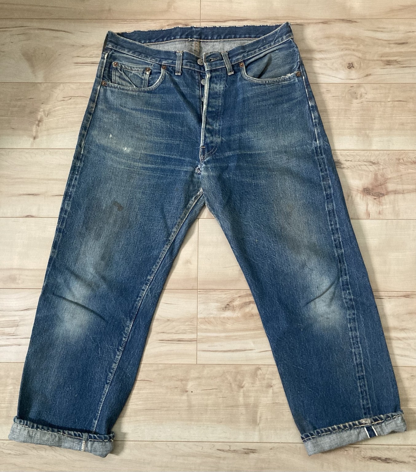 Levi's 501E Original ヴィンテージ501 色落ち 前面