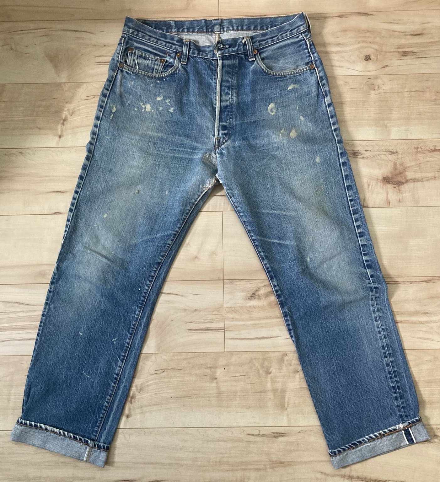 Levi's 66前期 ヴィンテージ501 色落ち 前面